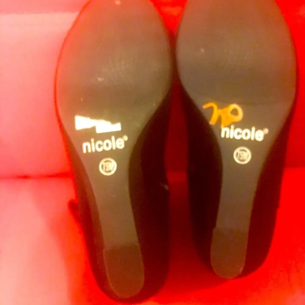 NWOT Nicole women’s platform suede ankle boots - Picture 6 of 6